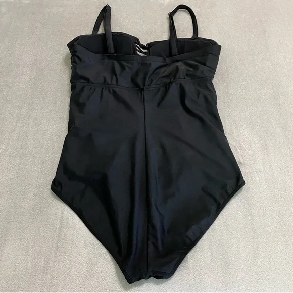Torrid Lattice Front One Piece Swimsuit - Picture 4 of 11